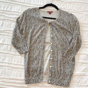 Leopard print cardigan